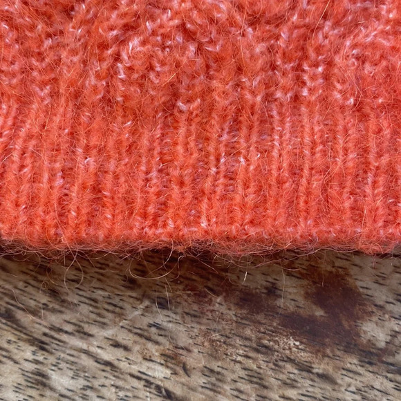 Short sleeve Mohair and wool blend sweater - Picture 4 of 8